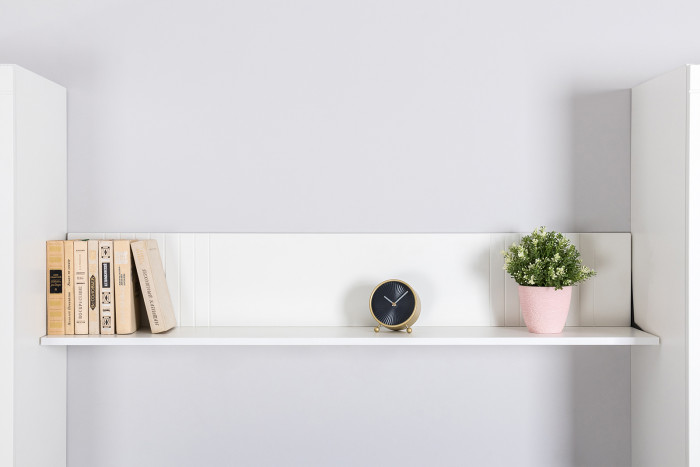 Валенсия Гостиная № 070, ЛДСП белый шагрень/МДФ белый шагрень