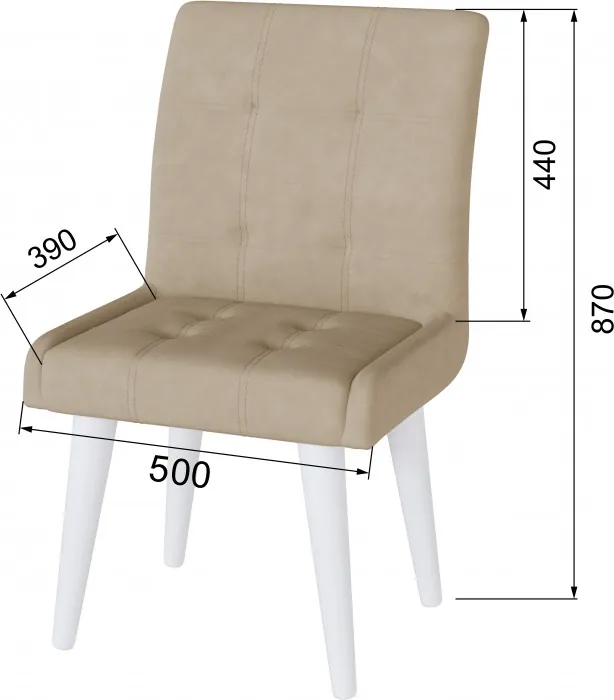 Стул Гира, бежевый (береза)