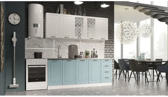 Кухня МДФ Агава 2000, лиственница темная