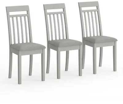 Три стула Мебель--24 Гольф-11 разборных, серый