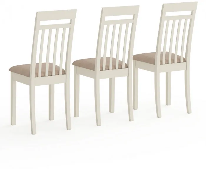 Три стула Мебель--24 Гольф-11 разборных, слоновая кость