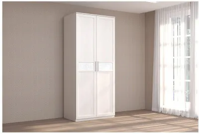 КЭТ-4 Шкаф 2-створчатый, Бодега белая/Caiman белый