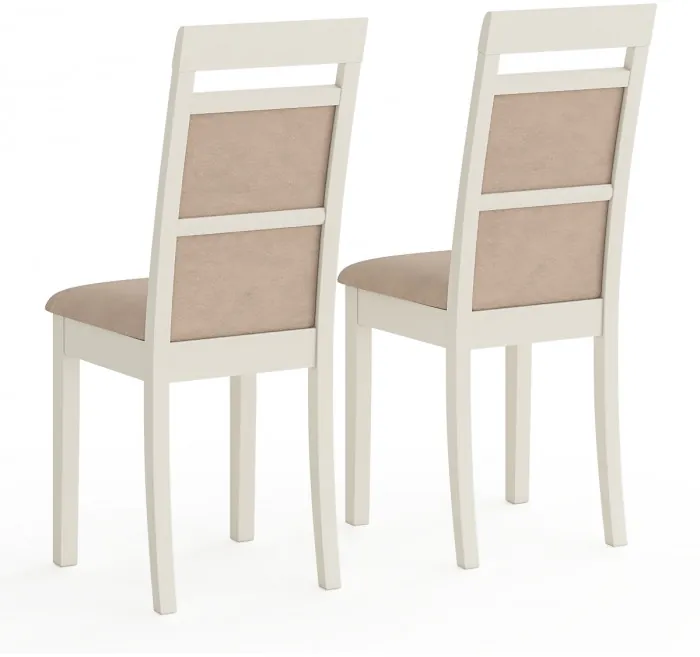 Два стула Мебель--24 Гольф-12 разборных, слоновая кость