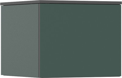 Норд Антресоль к пеналу угловому, Графит/Изумрудный