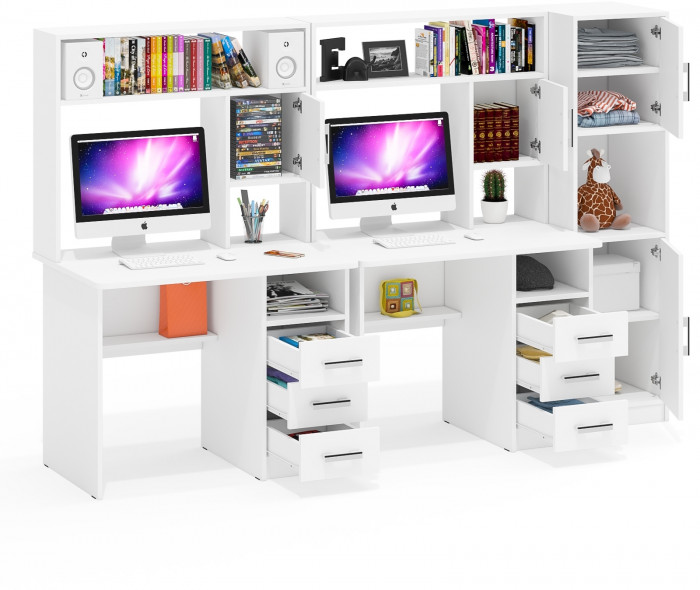 С-МД-СК9 Компоновка № 04, белый шагрень