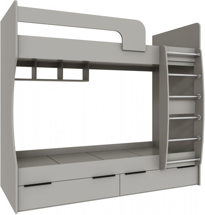 Кровать Мадрид (0,8) двухярусная, Кашемир