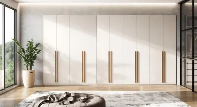 Гардеробная Ларго, вариант №1 (с фасадами), Кашемир