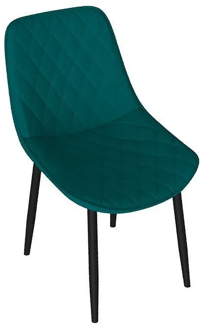 Оскар Стул (Белый муар/Велюр L005 синий)