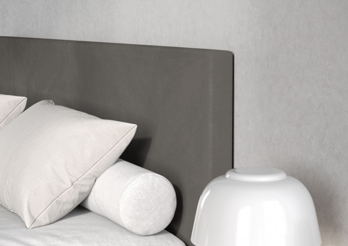 Кровать 160 КР-433-М с настилом из ламелей, Микровелюр Zeekr-55