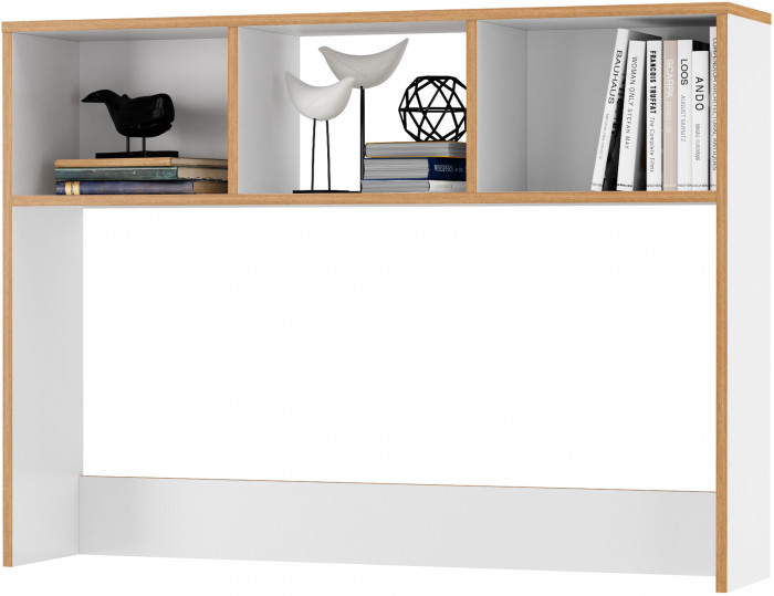 Вуди Компоновка № 07, цвет белый премиум/дуб крафт золотой, ШхГхВ 200х52,7х180,3 см., универсальная сборка