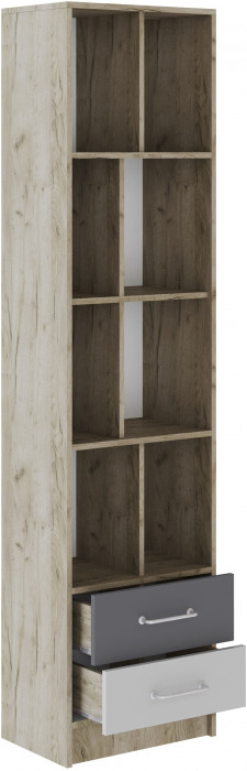 Модульная подростковая спальня Колибри-Лофт, набор 2, Крафт серый/Графит серый