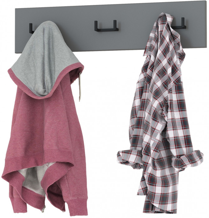 Октава 15.14.02 Вешалка, серый графит