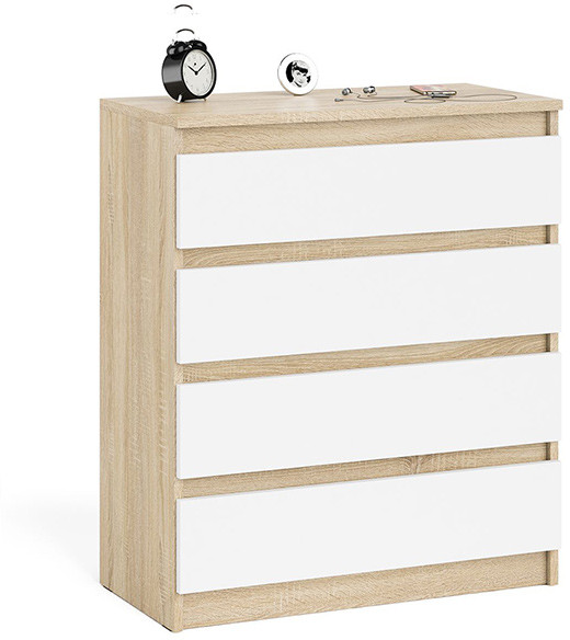 Мори Комод МК800.4, дуб сонома/белый