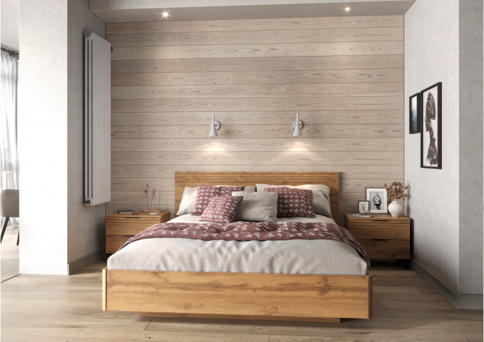 Модульная спальня Нао, набор №5, Дуб вотан (Профиль МДФ Дуб вотан)