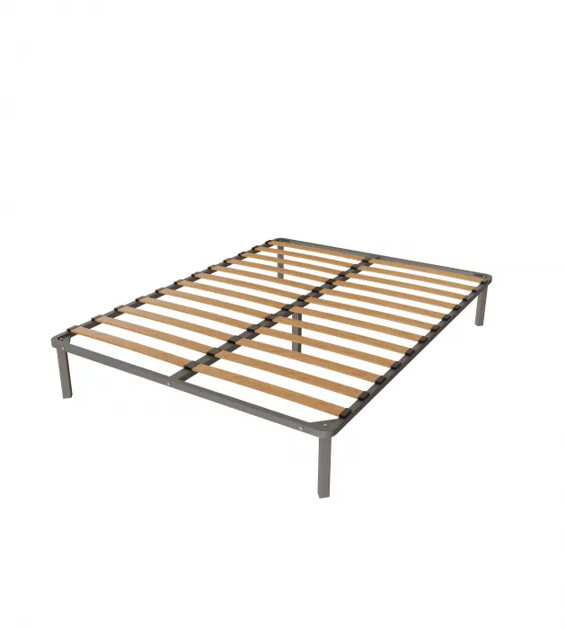 Нега Кровать интерьерная 160 светло-серый, ортопед