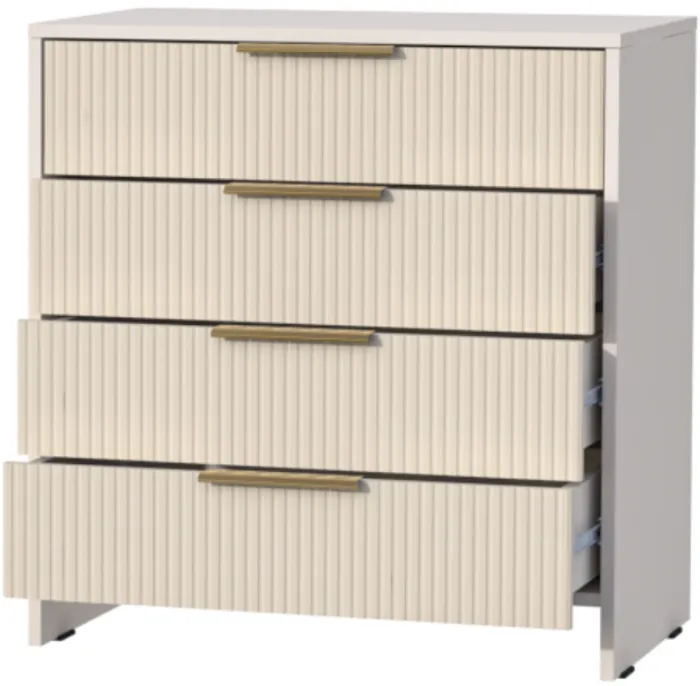 Комод 4 ящика Кэт-3, Кашемир/Тирамису матовый