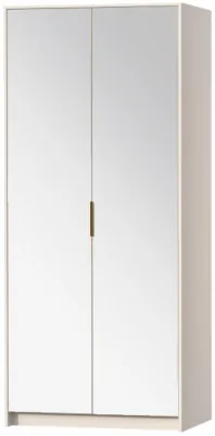 Шкаф 2-х створчатый с зеркалом Кэт-3, Кашемир