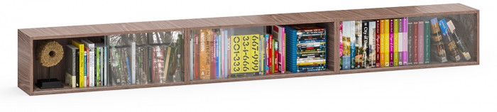 Три полки книжных С-МД-КН01, ясень шимо тёмный