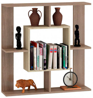 Полка навесная ПН-1 (850*850*180) орех донской/белый