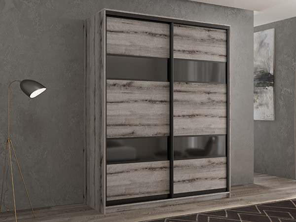 Шкаф-купе Кааппи 7 Эвок Окаменелый 170х45х230 см