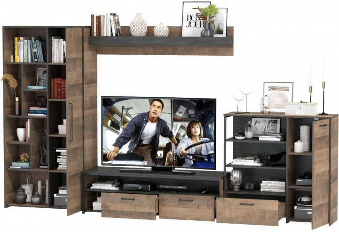 Трувор Гостиная 047, дуб гранж песочный/интра