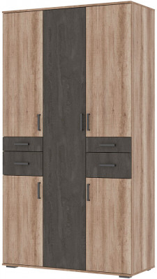 НЕЛЬСОН ШК 02 (СОЛО-2) Шкаф (1.200х2,200х0,500) дуб каньон/железный камень