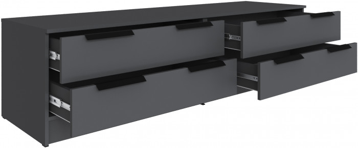 Набор мебели для гостиной "Мадрид", Графит/Дуб делано