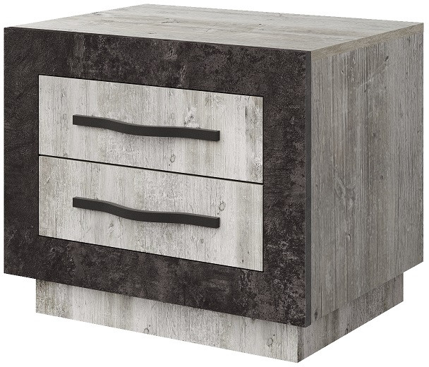 Прикроватная тумба "Эстель" - Сосна шале/Бетон спаркс