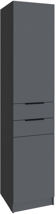 Набор мебели для прихожей "Мадрид", Графит серый/Белый