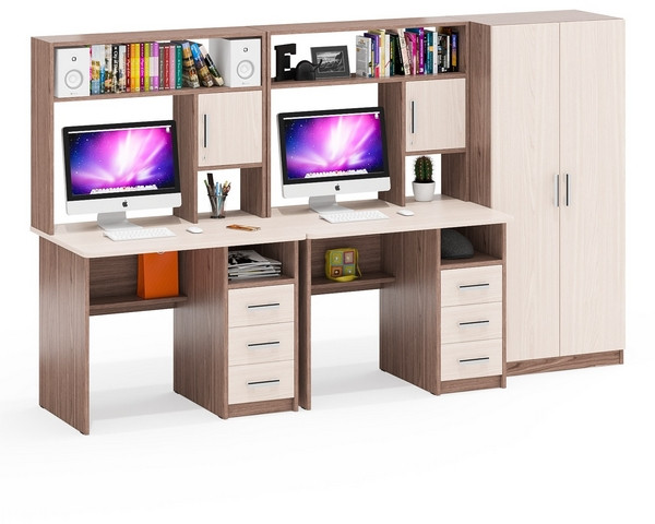 С-МД-СК9 Компоновка № 05, ясень шимо светлый/ясень шимо тёмный