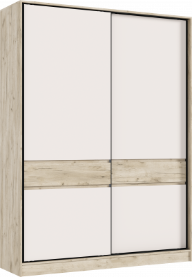 Шкаф-купе 1800 Роджинамиф, Крафт серый/Кашемир