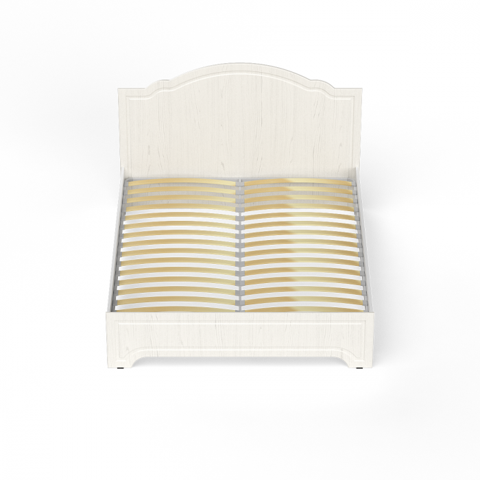 Ливерпуль Кровать 11.08 + основание + ножки, ясень ваниль/белый