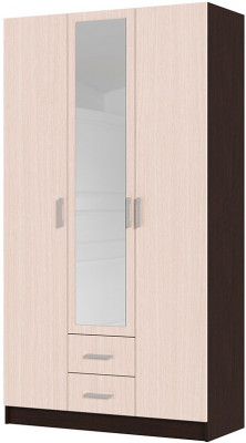 Трио шкаф 3-х ств (1200*2200*500 мм) венге/дуб белфорд