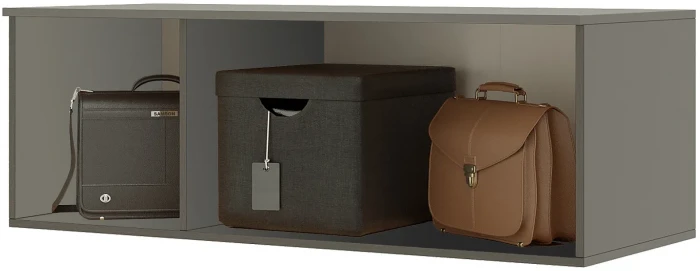 Прямая композиция шкафов Норд, Графит/Графит софт