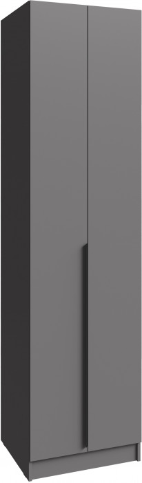 Шкаф Мадрид (0,6) с полками без зеркала, Графит серый