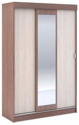 Андрей-4 шкаф-купе (1300*2020*516 мм) ясень шимо темный/ясень шимо светлый