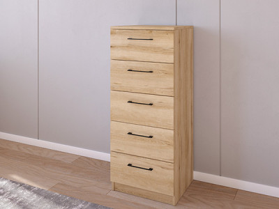 Комод 02/16 45х40х110 Эвок Прибрежный/Эвок прибрежный