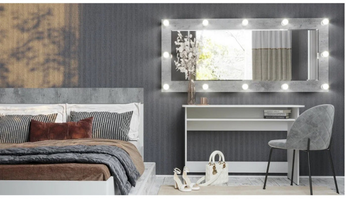 Зеркало навесное Инстайл, бетон