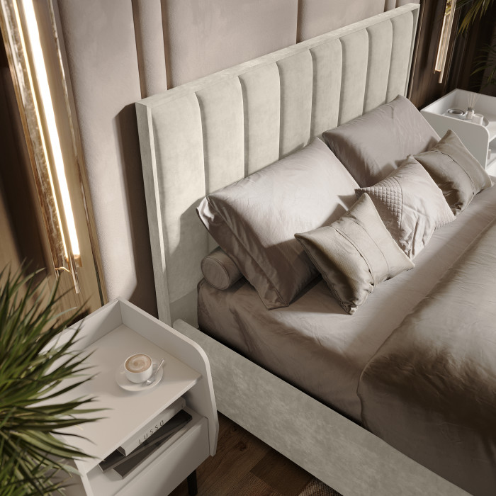 Кровать с подъемным механизмом Мирабель КР-16 (1,6м), Миндаль