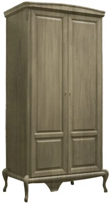 Шкаф для одежды двухдверный "Монако" - отделка Классик (лак)