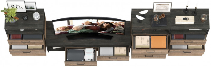 Трувор Гостиная 108, дуб гранж песочный/интра