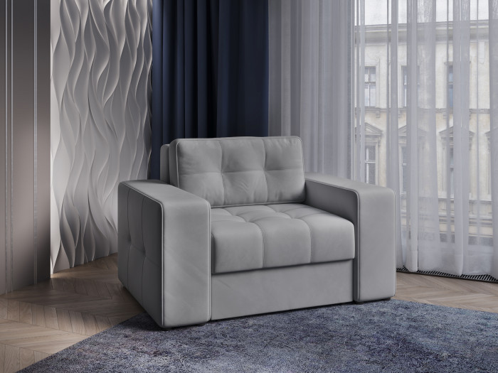 Кресло-кровать Верден, Светло-серый