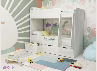 Кровать двухъярусная Малыш Двойняшка (Винтерберг/Винтерберг)