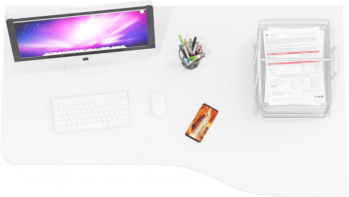 письменный стол С-МД-1-04, венге/белый шагрень