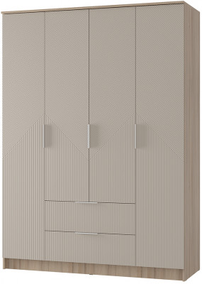 "Эмилия" ШК-11 шкаф 4-х створчатый Дуб смоки/Айриш (MF03)