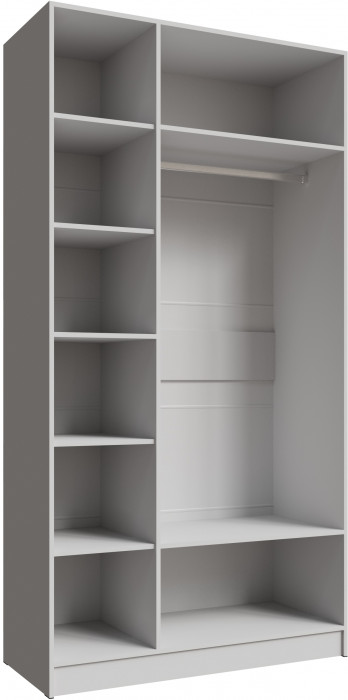 Шкаф Мадрид, композиция 8, Белый/Графит серый