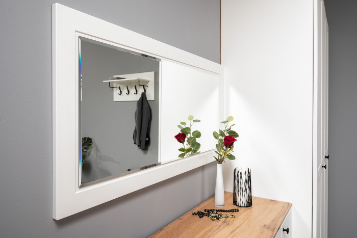 Остин Прихожая 32, белый шагрень/дуб крафт золотой