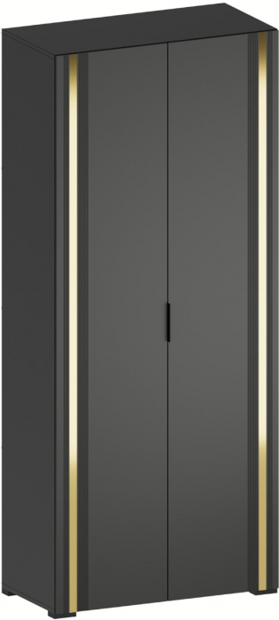 Эмэ Шкаф 2-х створчатый ШК-3927, Графит
