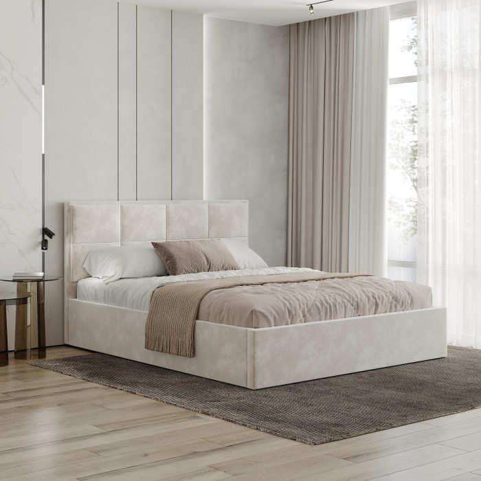 Кровать 160х200 с настилом ЛДСП Линда КР-16, Миндаль