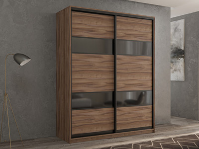 Шкаф-купе Кааппи 7 Орех Тьеполло 140х60х230 см